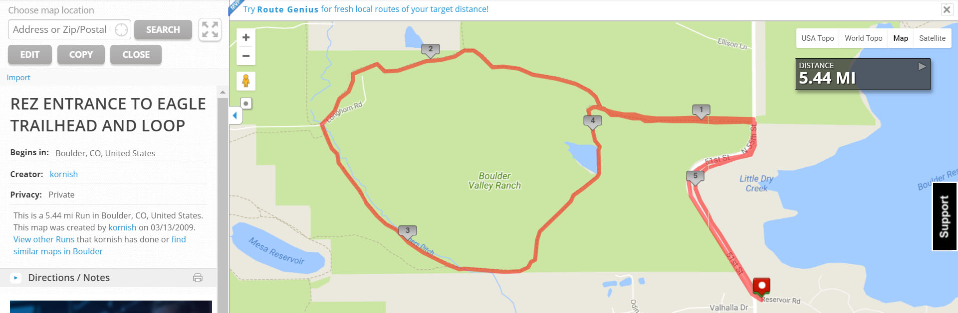 Boulder Reservoir Eagle Trail Loop